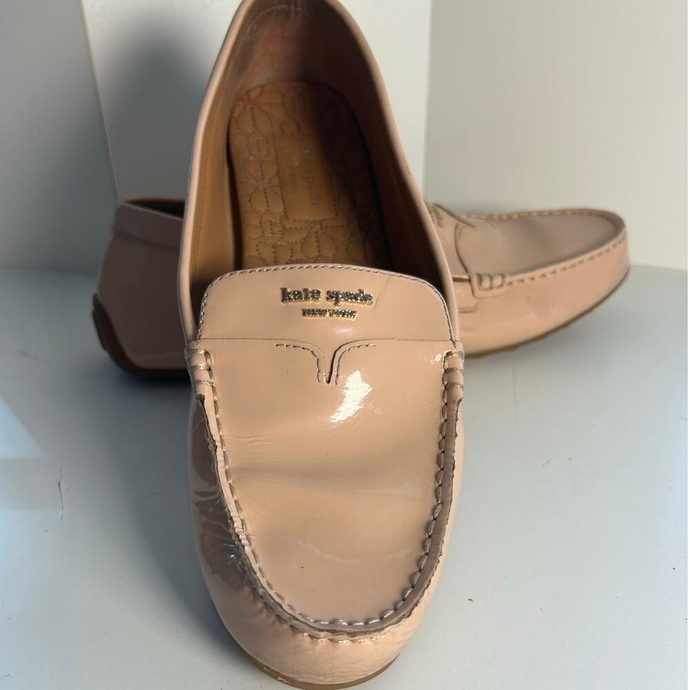 Kate Spade Womens Peach Shake New York Deck Loafers